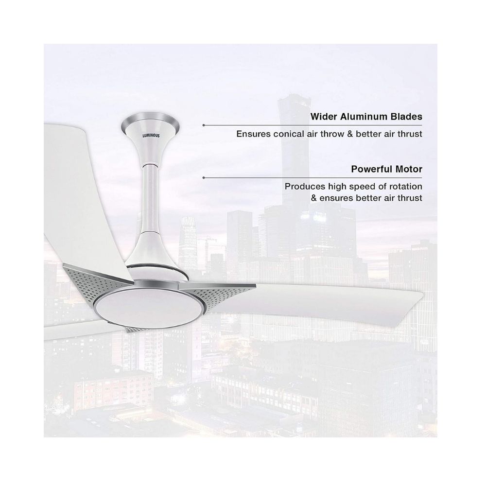 Luminous Deco Premium Raptor 1200mm Ceiling Fan (White)
