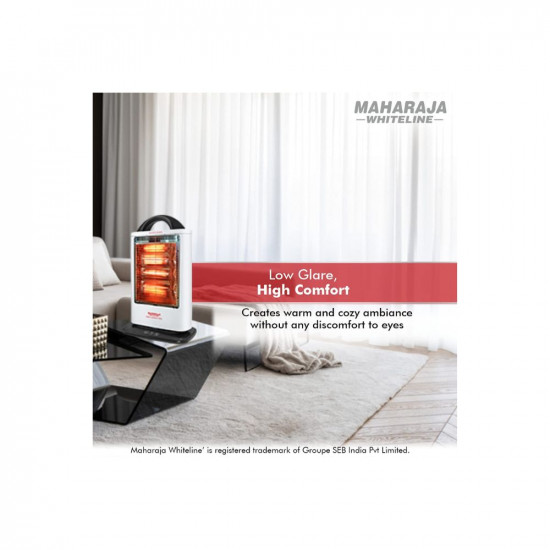 Maharaja Whiteline Lava Carbon Neo, 1200 Watts Room Heater (Black, White, Standard)