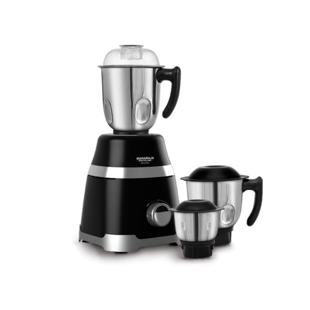 Maharaja Whiteline MX-220 1000 W Ultramax HD 3 Stainless Steel Jar Mixer Grinder Black