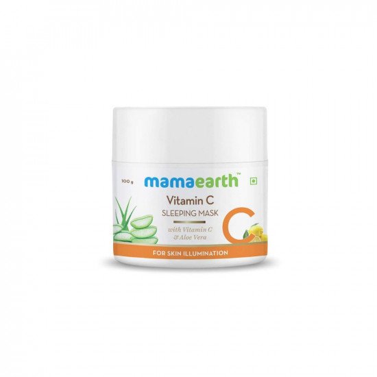 Mamaearth Vitamin C Sleeping Mask, Night Cream For Women, for Skin Illumination - 100 g