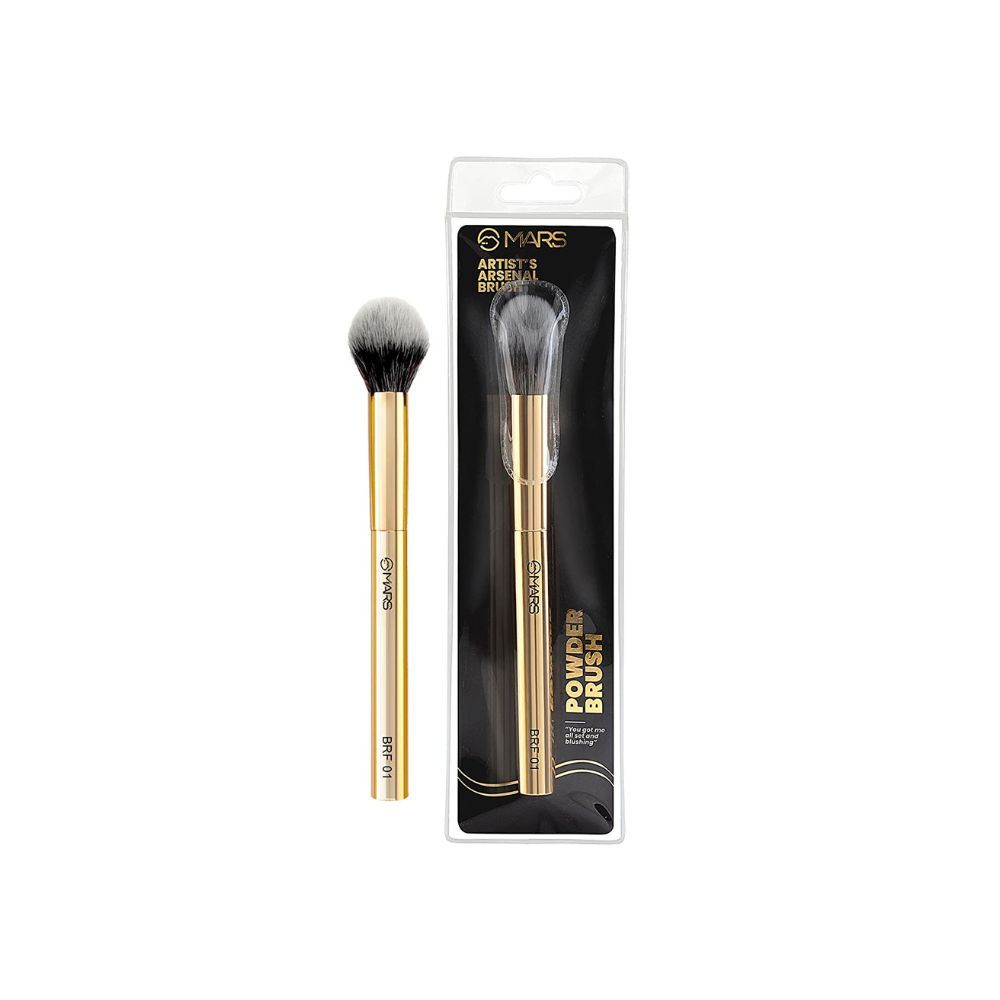 Mars Artist's Arsenal Professional Powder Makeup Brush- Gold 28GM