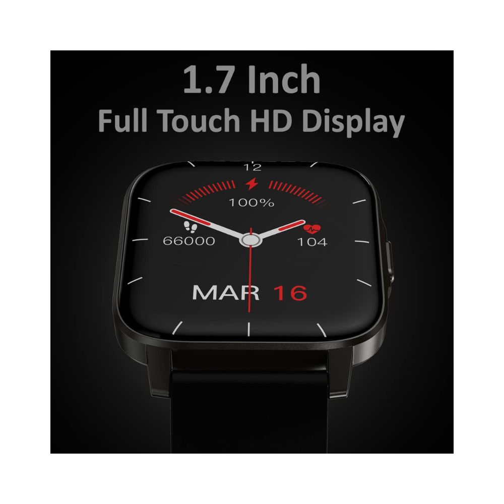 Maxima Max Pro X5 Smartwatch-Premium Ultra Slim 1.7 HD Display with 15 Days Battery Life (Jet Black)