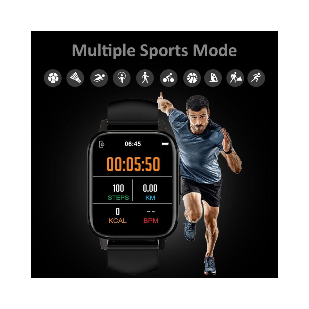 Maxima Max Pro X5 Smartwatch-Premium Ultra Slim 1.7ÃÂ HD Display with 15 Days Battery Life (Jet Black)