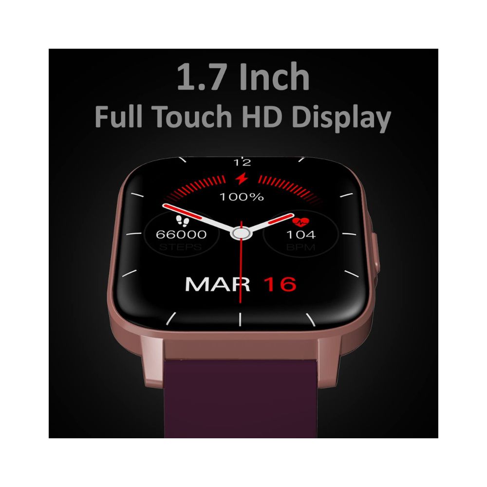 Maxima Max Pro X5 Smartwatch-Premium Ultra Slim 1.7â HD Display with 15 Days Battery Life (Rose Gold)