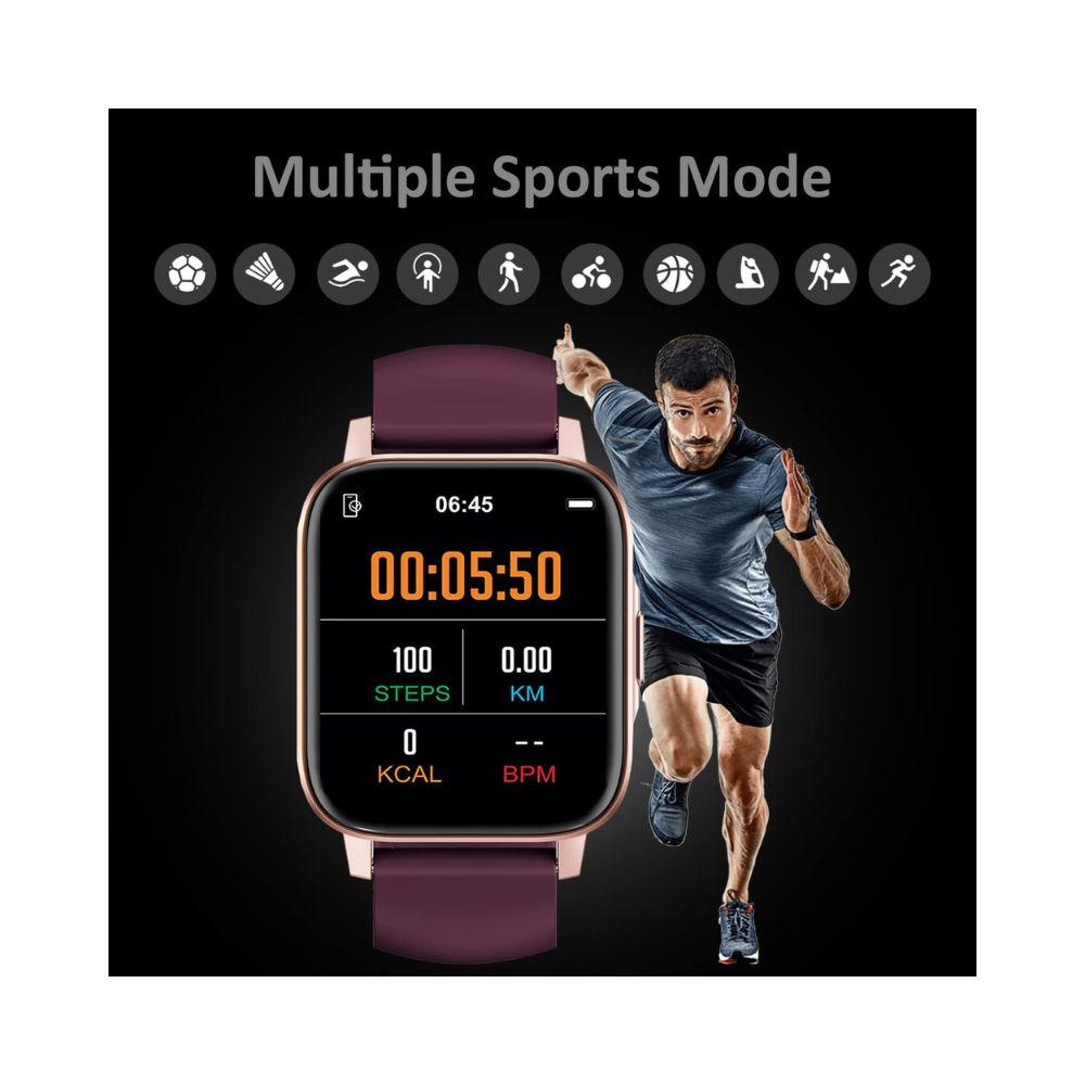 Maxima Max Pro X5 Smartwatch-Premium Ultra Slim 1.7ÃÂ HD Display with 15 Days Battery Life (Rose Gold)