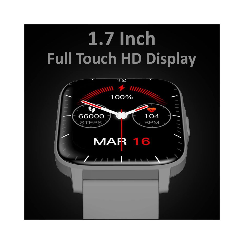 Maxima Max Pro X5 Smartwatch-Premium Ultra Slim 1.7â HD Display with 15 Days Battery Life(Grey)