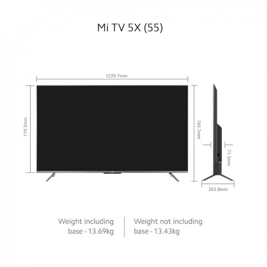 MI 138.8 cm (55 inches) 5X Series 4K Ultra HD LED Smart Android TV L55M6-ES (Grey)