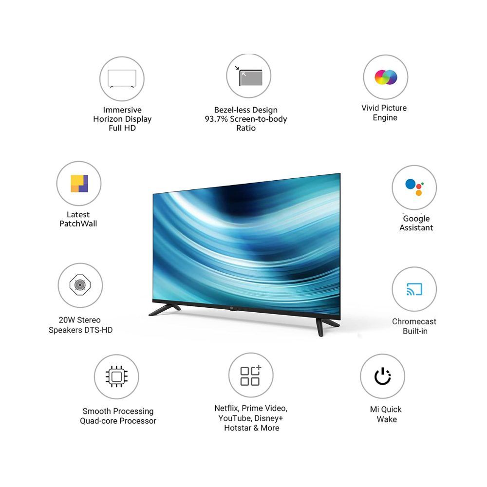 Mi 4A Horizon Edition 100 cm (40 inch) Full HD LED Smart Android TV with 20W Powerful Audio & Bezel-less Frame