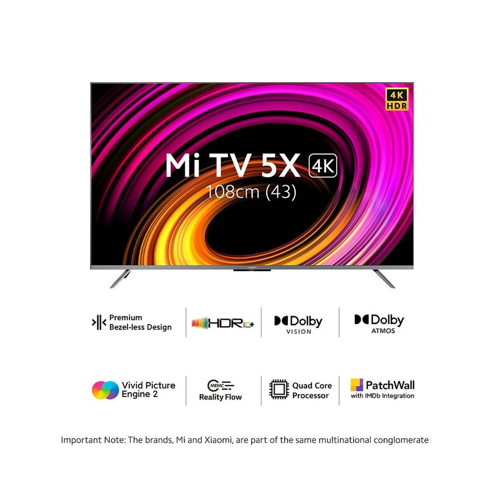 Mi 5X 108 cm (43 inch) Ultra HD (4K) LED Smart Android TV with Dolby Vision & 30W Dolby Atmos