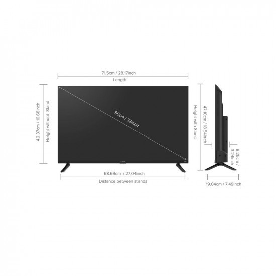 MI 80 cm 32 inches HD Ready Smart Android LED TV 5A Pro  L32M7-EAIN Black