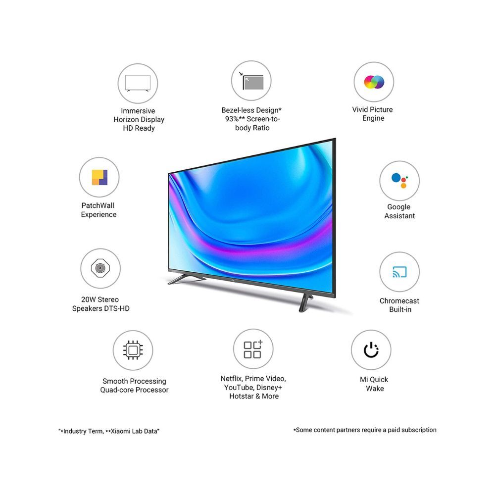 Mi 80 cm (32 inches) Horizon Edition HD Ready Android Smart LED TV 4A | L32M6-EI (Grey)