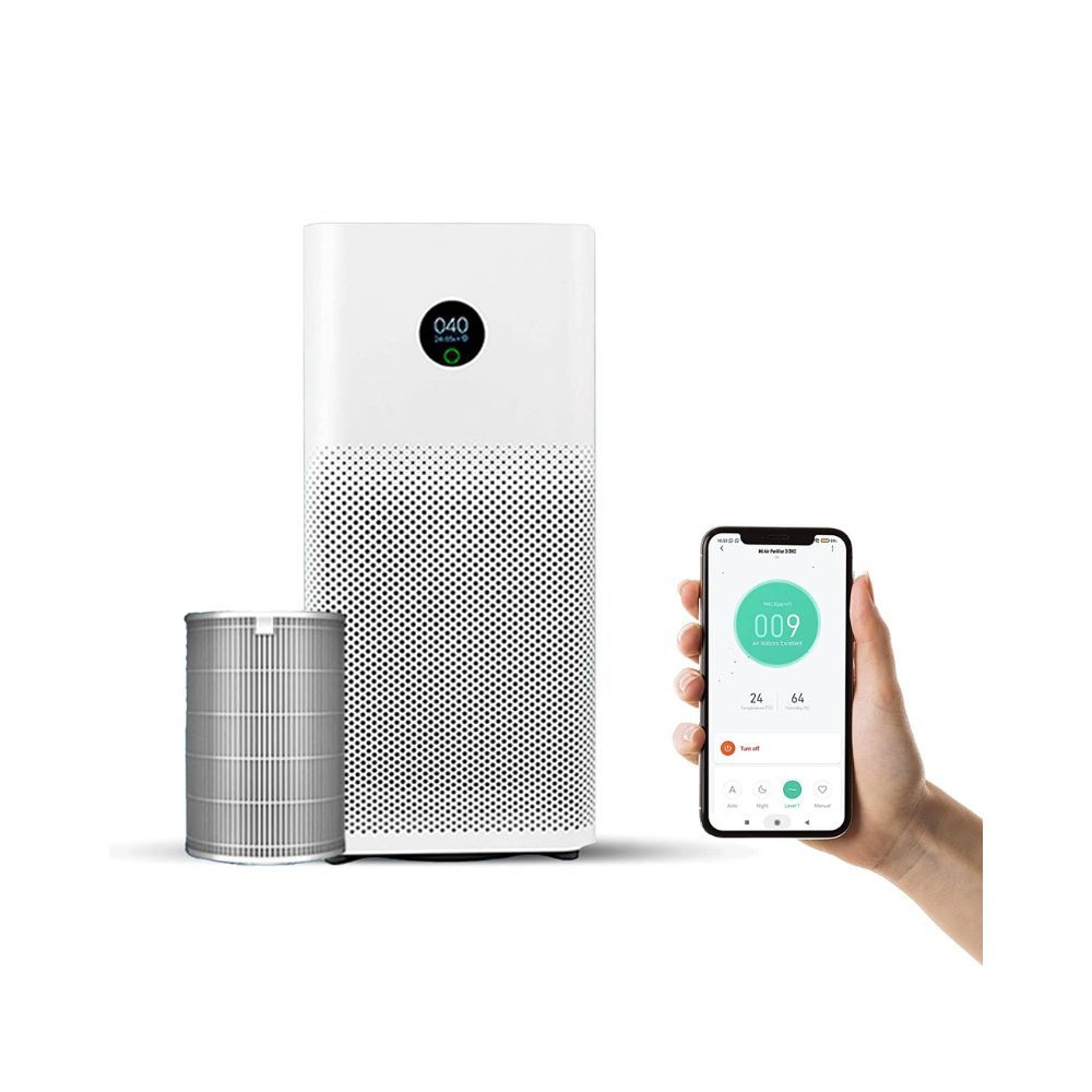Mi Air Purifier 3 with True HEPA Filter removes air pollutants