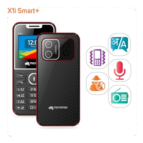 Micromax X1i Smart Plus - Black Red