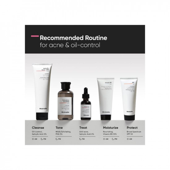 Minimalist 2% Salicylic Acid Serum For Acne, Blackheads & Open Pores | Reduces Excess Oil & Bumpy Texture