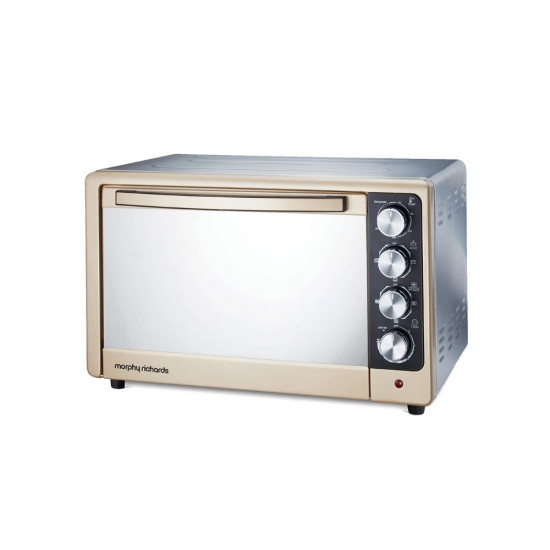 Morphy Richards 52Rcss Superb 52 Litres Oven Toaster Griller 52 Litres Otg With Dehydrate FunctionConvectionMotorized RotisserieBaking OvenPremium GoldMatt Black1800 Watts52 Liter