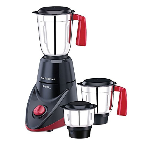 Morphy Richards Aero Plus 500-Watt Mixer Grinder with 3 Jars BlackWine