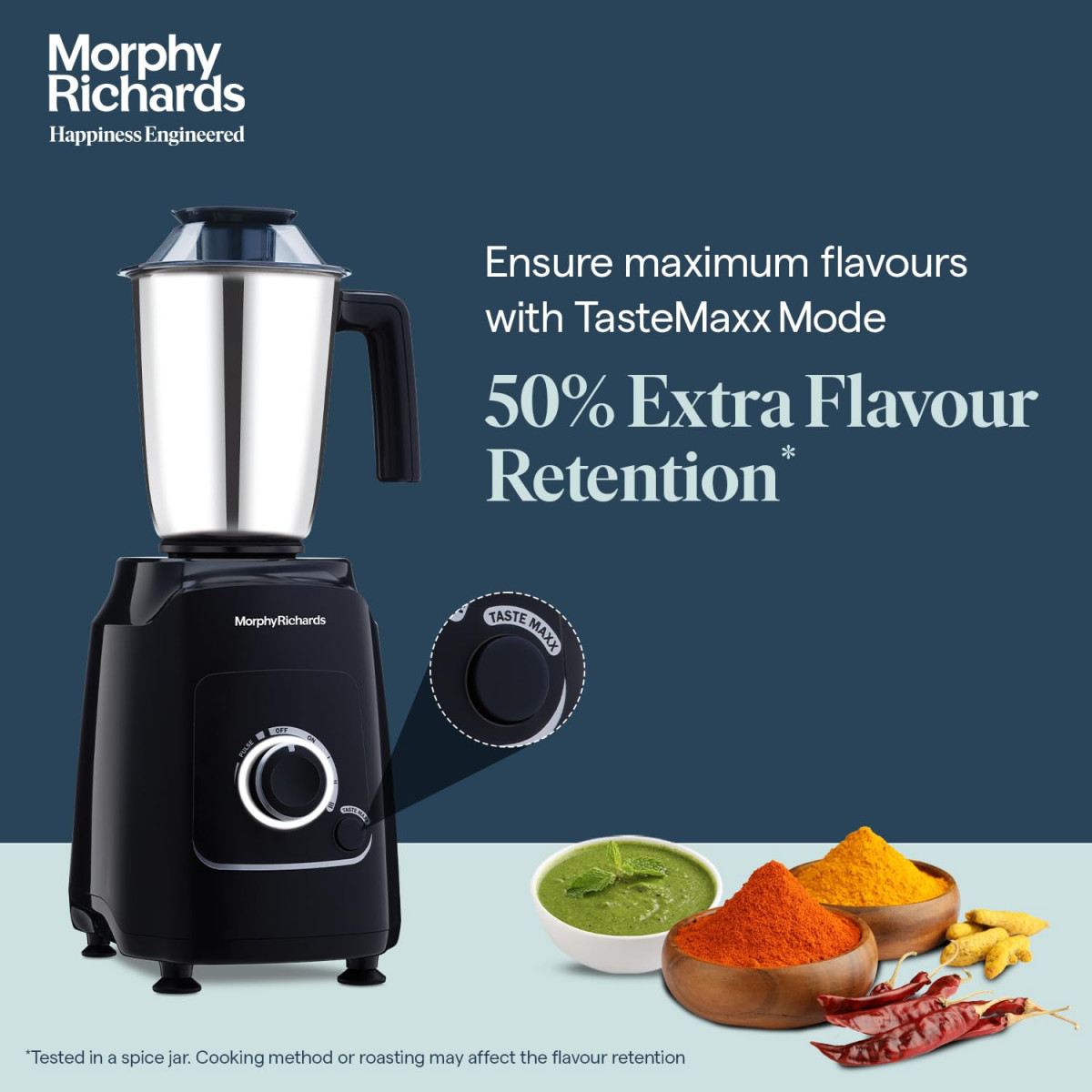 Morphy Richards Grindpro Maxx 4 Jar 1000W Mixer Grinder Black