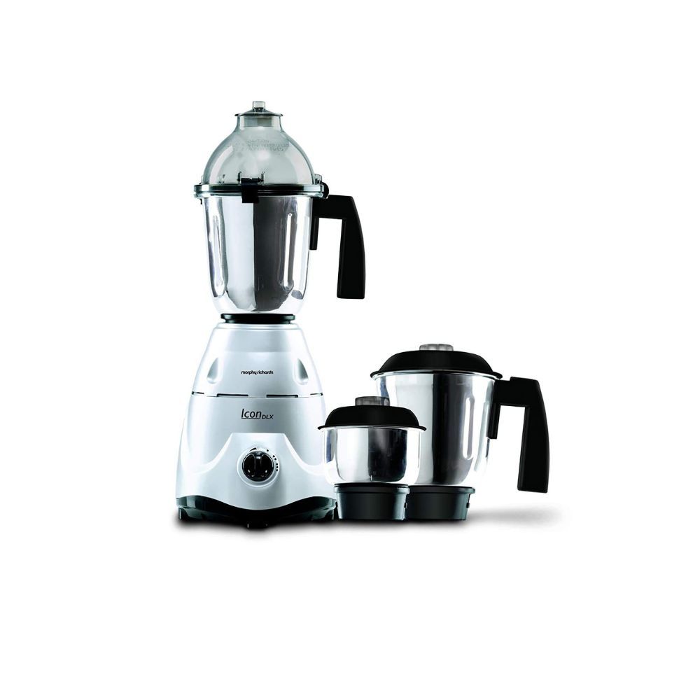 Morphy Richards Icon DLX 750-Watt Mixer Grinder with 3 Jars Silver