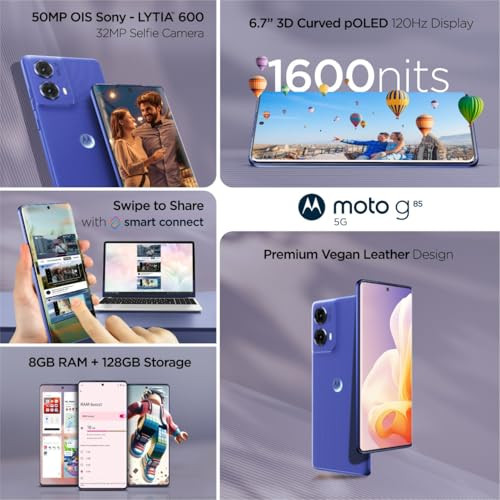 Moto G85 5G 128 Cobalt Blue New