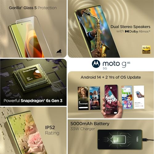 Moto G85 5G 256 Olive Green New