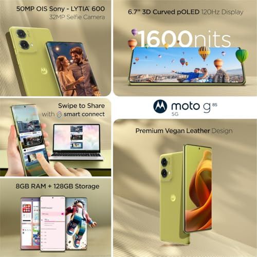 Moto G85 5G 256 Olive Green New