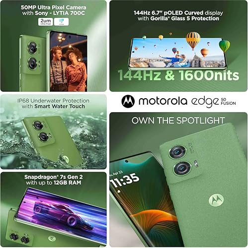 Motorola Edge 50 Fusion tG Forest Green 8GB RAM  128GB Storage