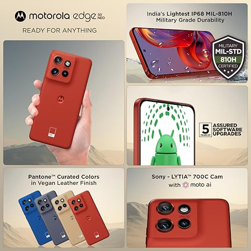 Motorola Edge 50 Neo 5G Pantone Poinciana 8GB RAM 256GB Storage