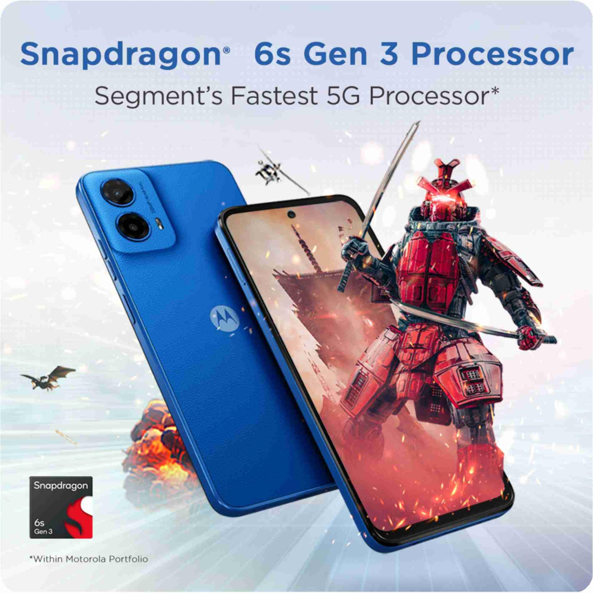 Motorola G45 5G Brilliant Blue 4GB RAM 128GB Storage  65 FHD Display  Snapdragon 6 Gen1 Processor  50MP Camera  16MP Front Camera  5000mAh Battery  33W Charging