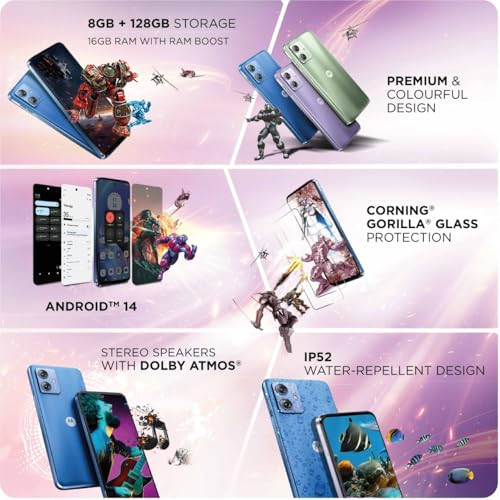 Motorola G64 5G Pearl Blue 8GB RAM 128GB Storage