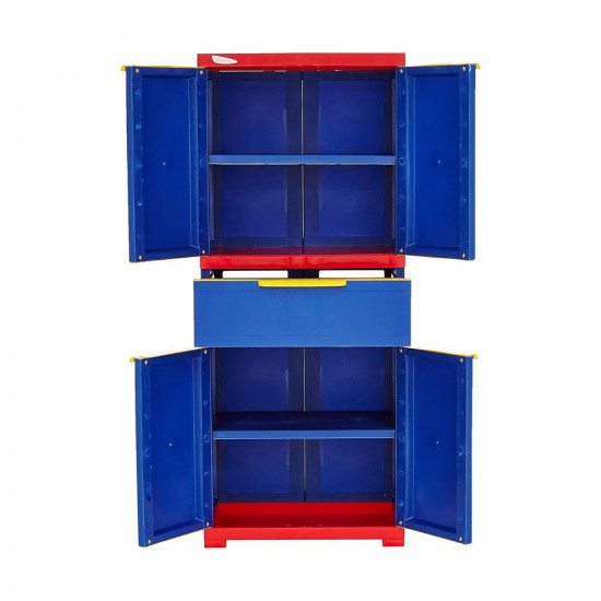 Nilkamal Freedom FMDR1CE Plastic Storage Cabinet with 1 Drawer Clothes Organizer