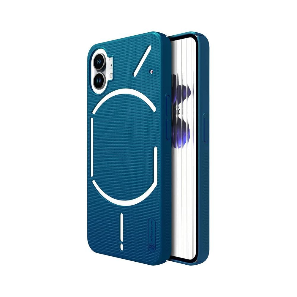 Nillkin Case for Nothing Phone 1 (6.55&quot; Inch) Super Frosted Hard Back Dotted Grip Cover PC Blue Color