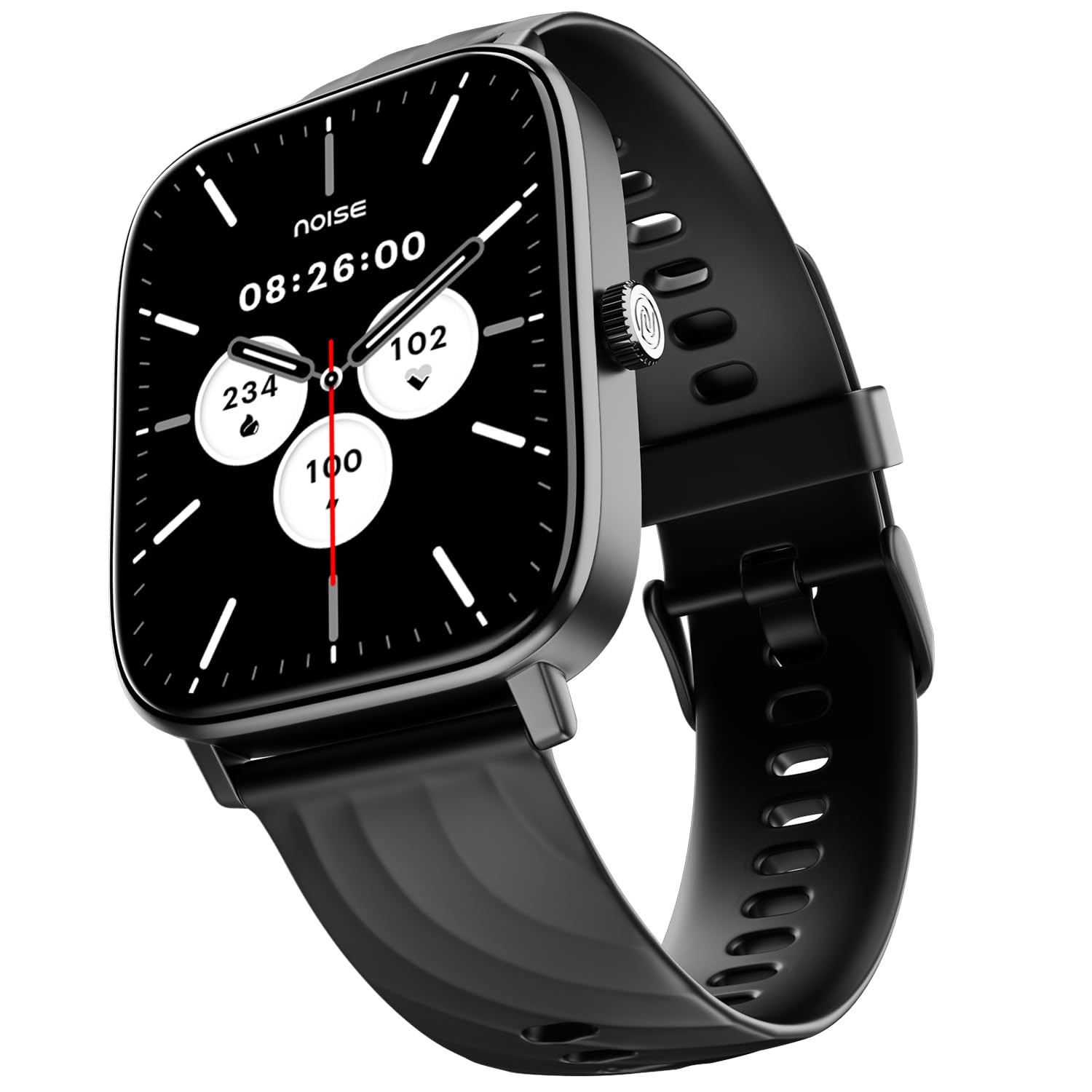 Noise Newly Launched Quad Call 181 Display Bluetooth Calling Smart Watch AI Voice Assistance 160Hrs Battery Life Metallic Build in-Built Games 100 Sports Modes 100 Watch Faces Jet Black