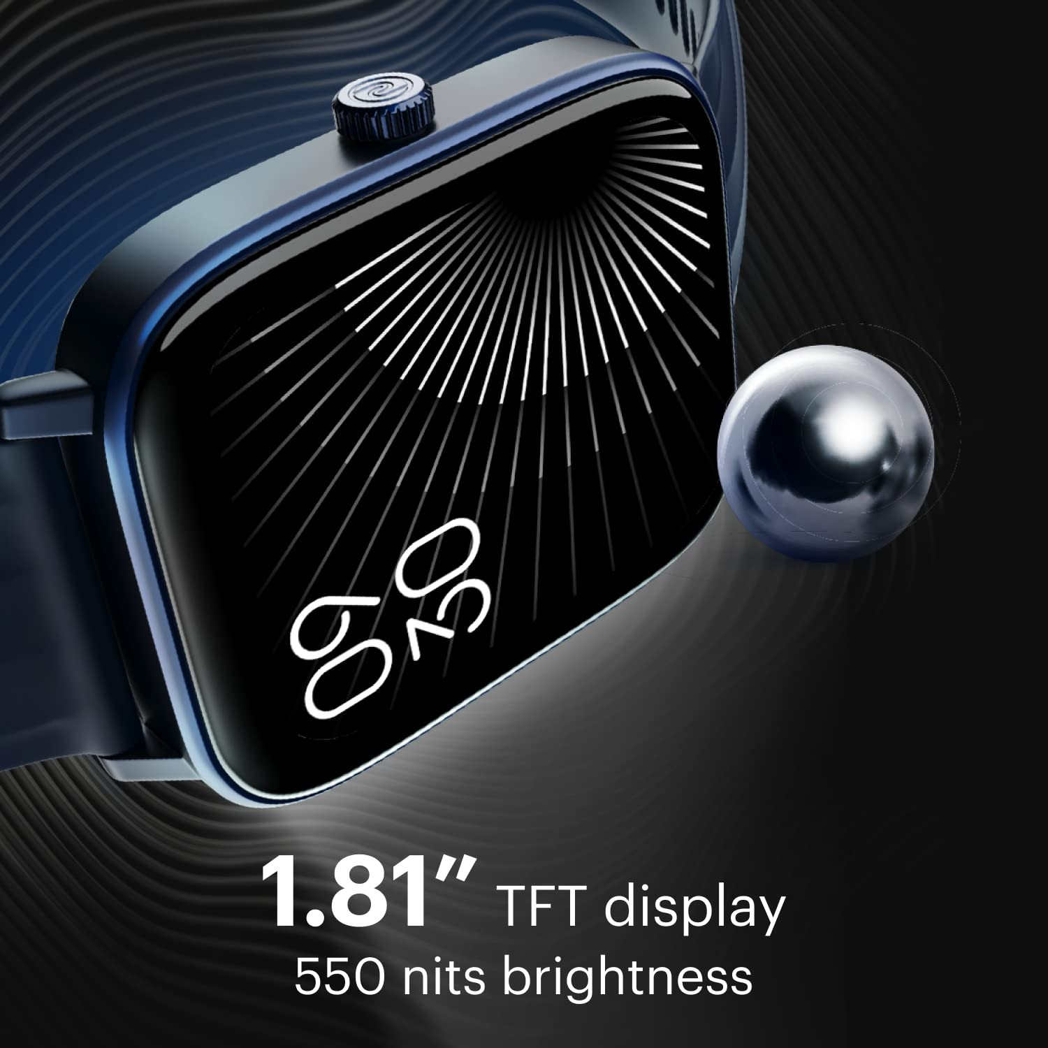 Noise Newly Launched Quad Call 181 Display Bluetooth Calling Smart Watch AI Voice Assistance 160Hrs Battery Life Metallic Build in-Built Games 100 Sports Modes 100 Watch Faces Jet Black