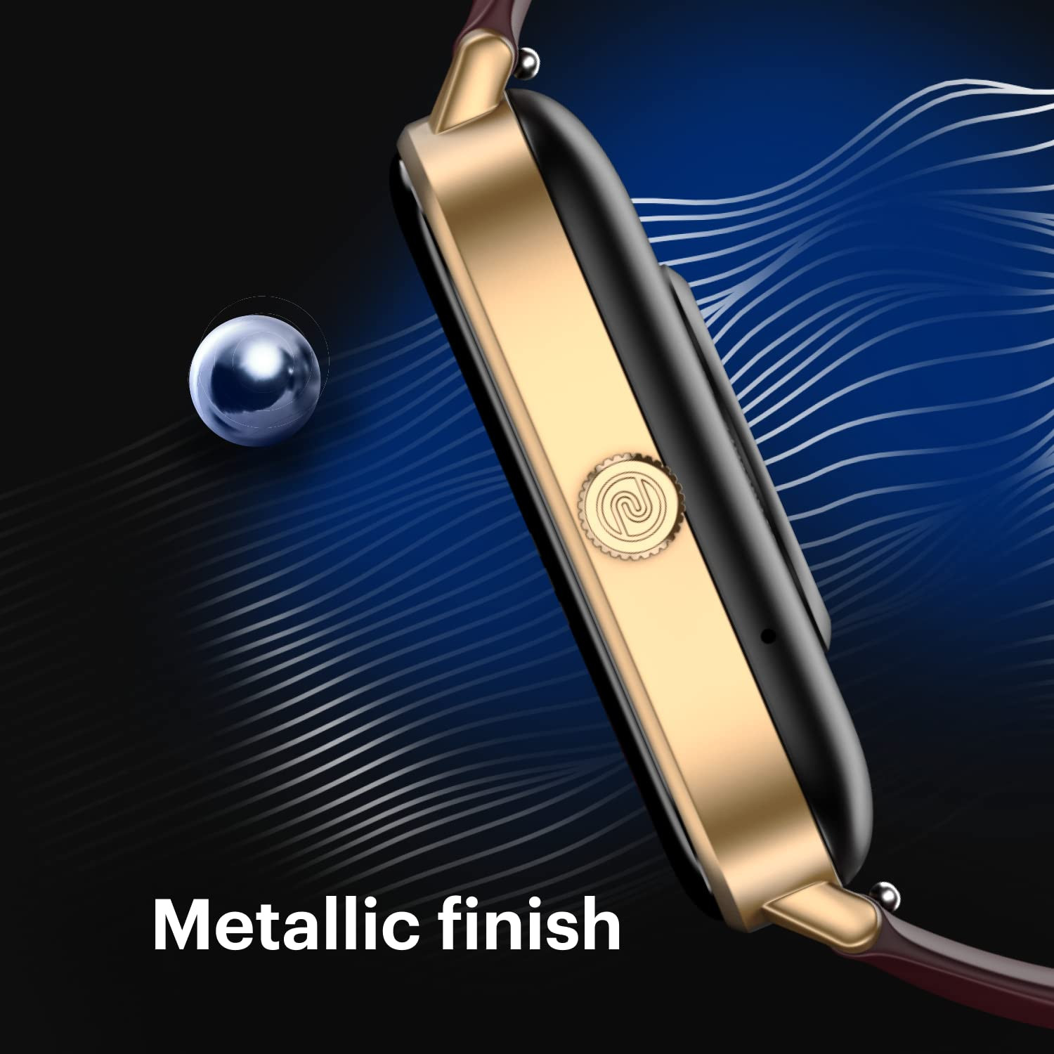 Noise Newly Launched Quad Call 181 Display Bluetooth Calling Smart Watch AI Voice Assistance 160Hrs Battery Life Metallic Build in-Built Games 100 Sports Modes 100 Watch Faces Jet Black