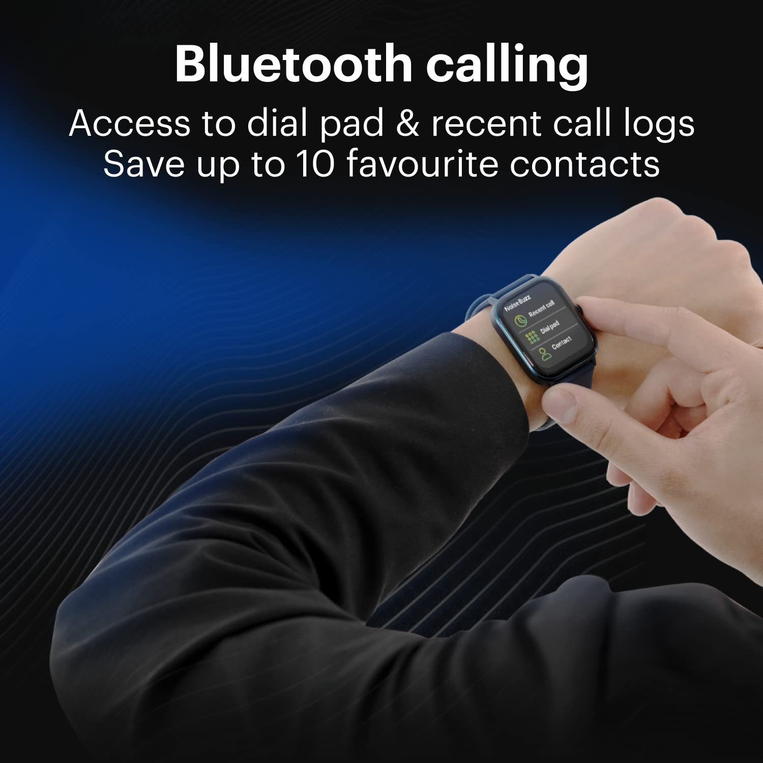 Noise Newly Launched Quad Call 181 Display Bluetooth Calling Smart Watch AI Voice Assistance 160Hrs Battery Life Metallic Build in-Built Games 100 Sports Modes 100 Watch Faces Jet Black