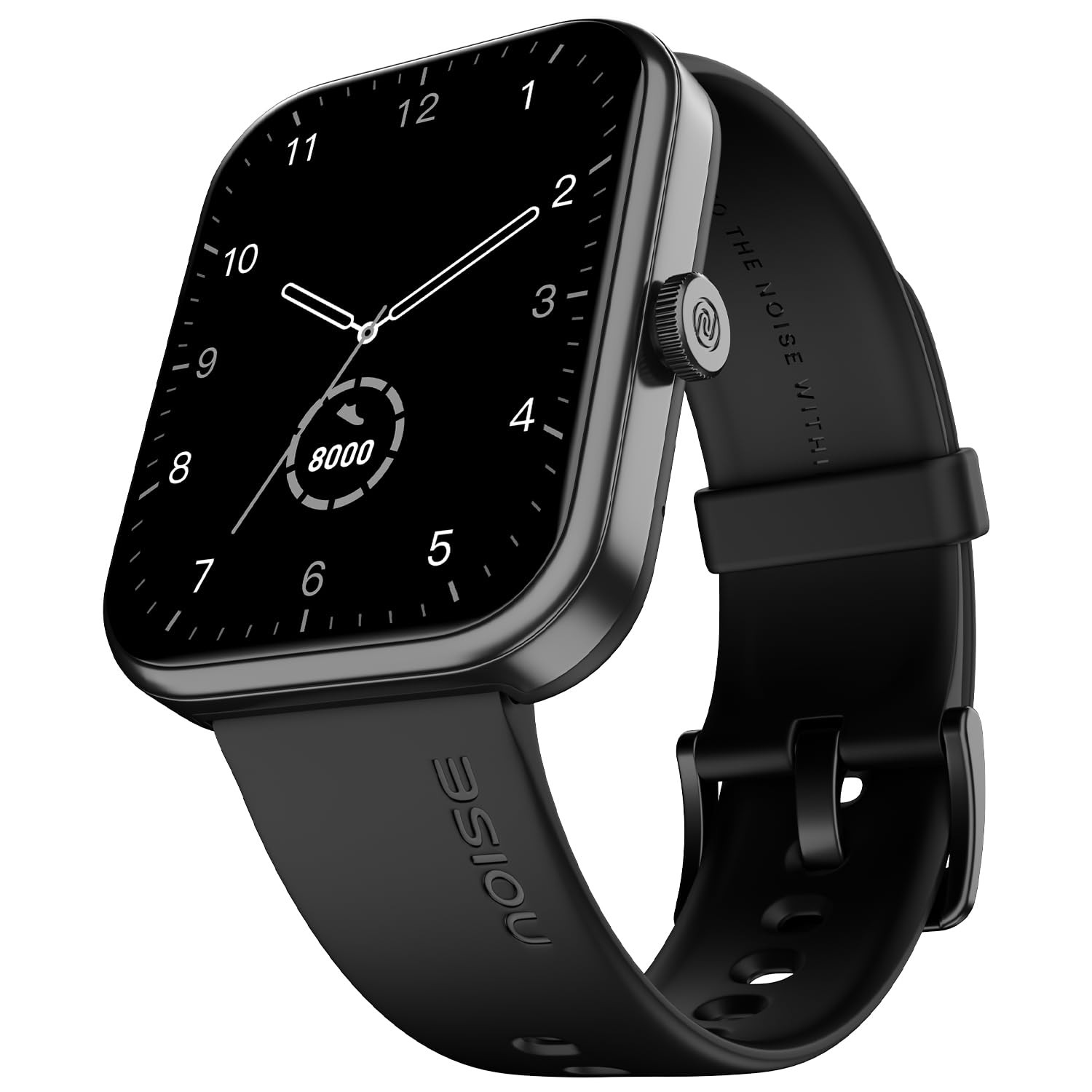 Noise Pulse 2 Max 185 Display Bluetooth Calling Smart Watch 10 Days Battery 550 NITS Brightness Smart DND 100 Sports Modes Smartwatch for Men and Women Jet Black