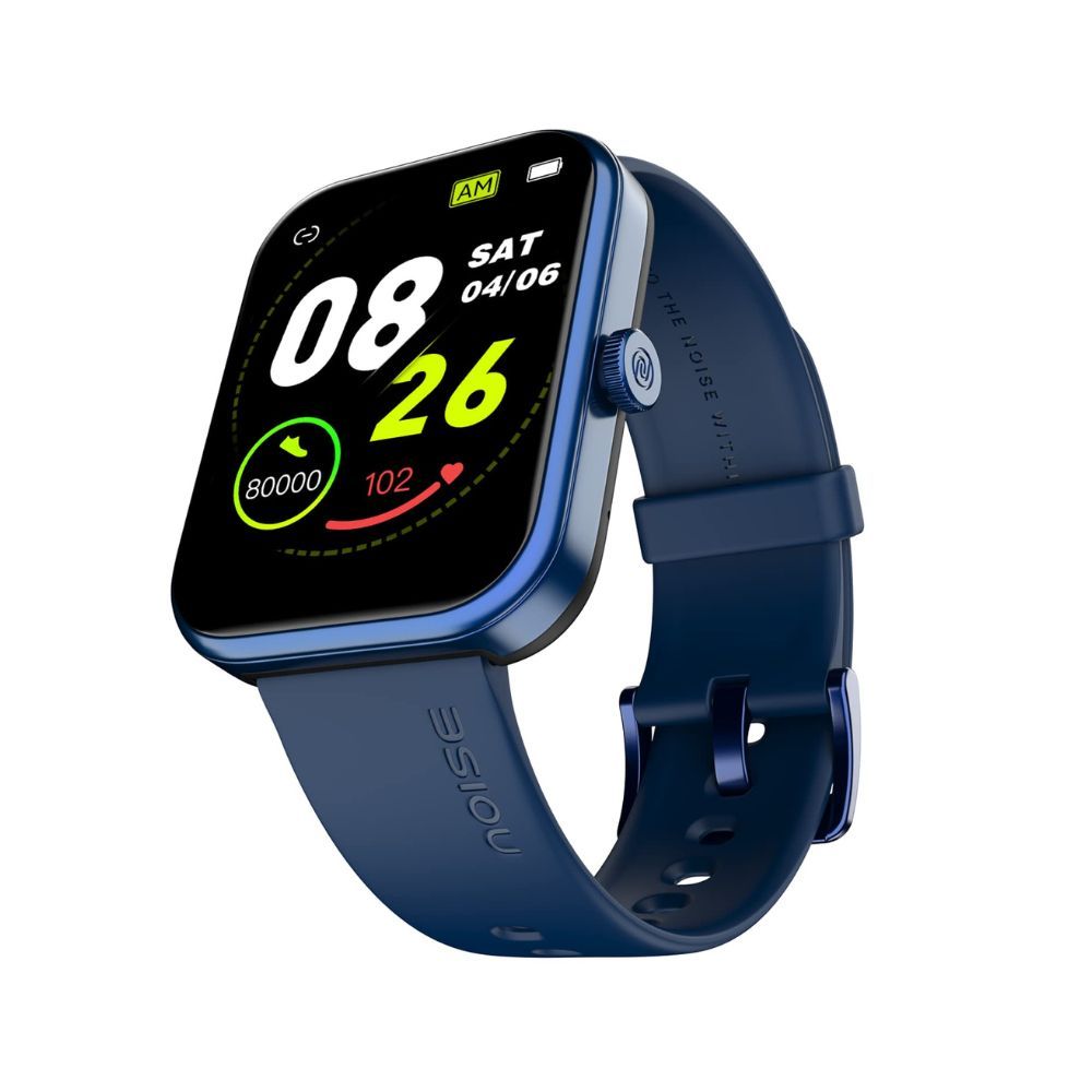Noise Pulse 2 Max Advanced Bluetooth Calling Smart Watch with 1.85'' TFT and 550 Nits Brightness, Smart DND, 10 Days Battery, 100 Sports Mode, Smartwatch for Men and Women - (Midnight Blue)