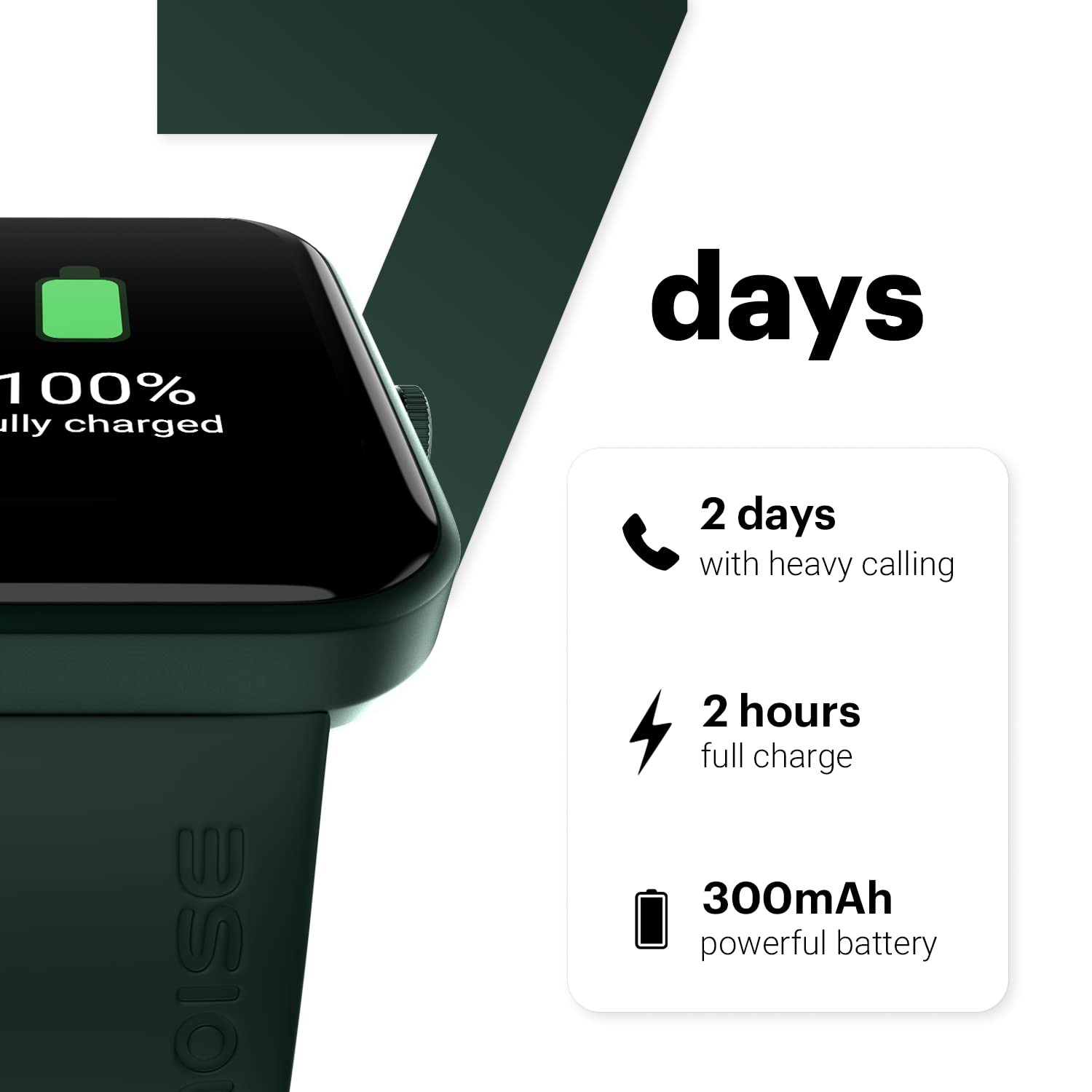 Noise Pulse Go Buzz Smart Watch with Advanced Bluetooth Calling 169 TFT Display SpO2 100 Sports Mode with Auto Detection Upto 7 Days Battery 2 Days with Heavy Calling - Jet Black