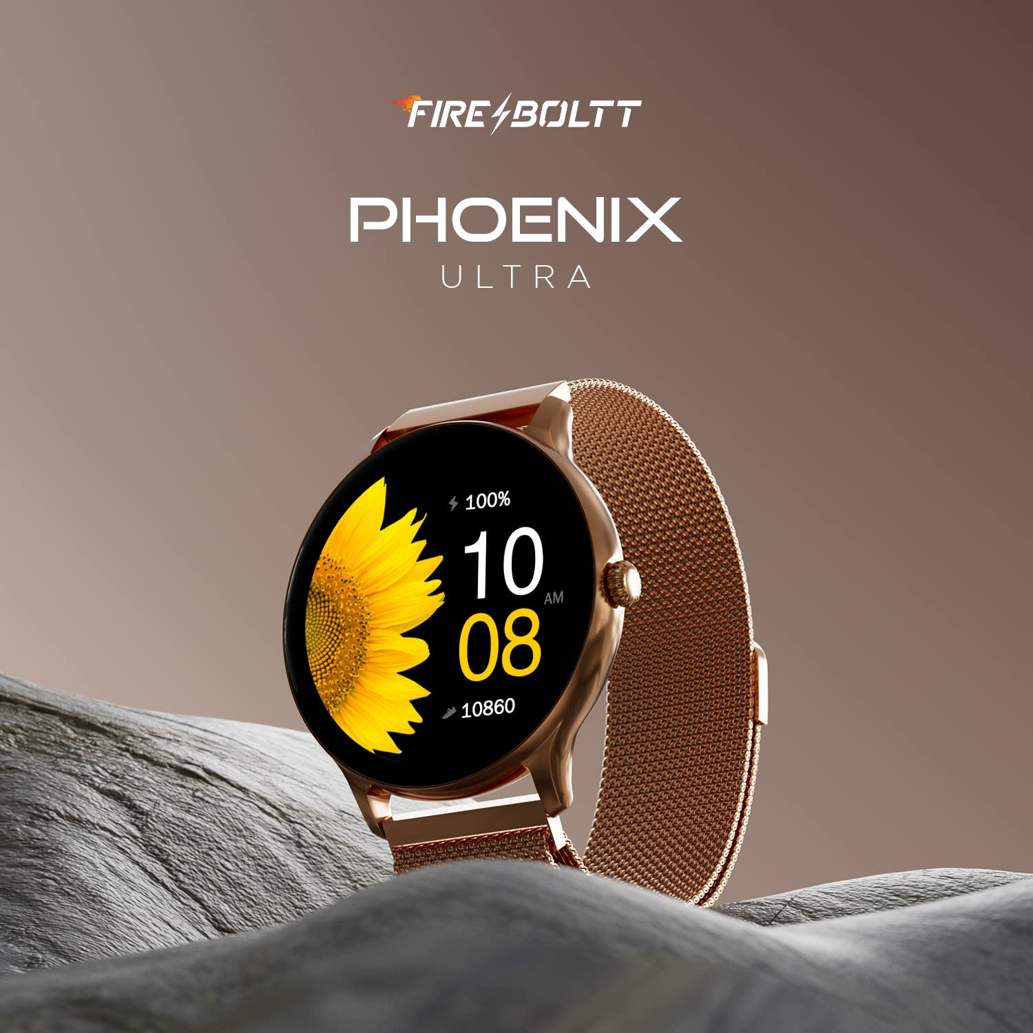 Noise Twist Go Bluetooth Calling Smart Watch for Women with Sleek Metal Dial Glossy Finish 139 Display 100 Watch Faces IP68 Sleep Tracking Voice Assistance Upto 7 Days Battery Gold Link