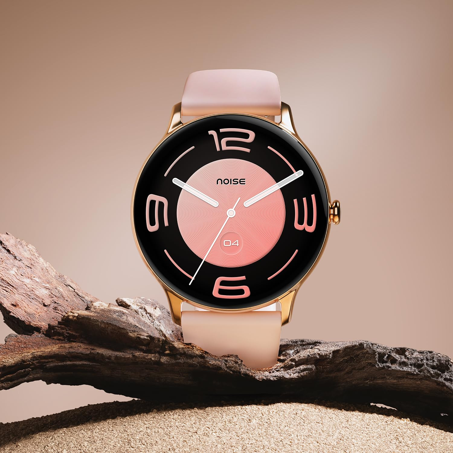 Noise Twist Go Round dial Smartwatch with BT Calling 139 Display Metal Build 100 Watch Faces IP68 Sleep Tracking 100 Sports Modes 247 Heart Rate Monitoring Rose Pink
