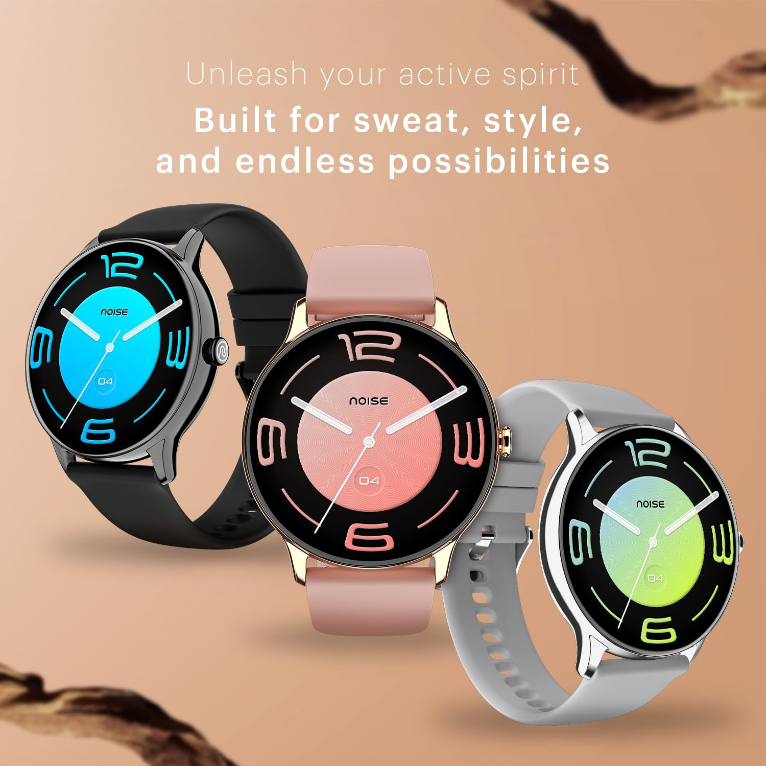 Noise Twist Go Round dial Smartwatch with BT Calling 139 Display Metal Build 100 Watch Faces IP68 Sleep Tracking 100 Sports Modes 247 Heart Rate Monitoring Rose Pink