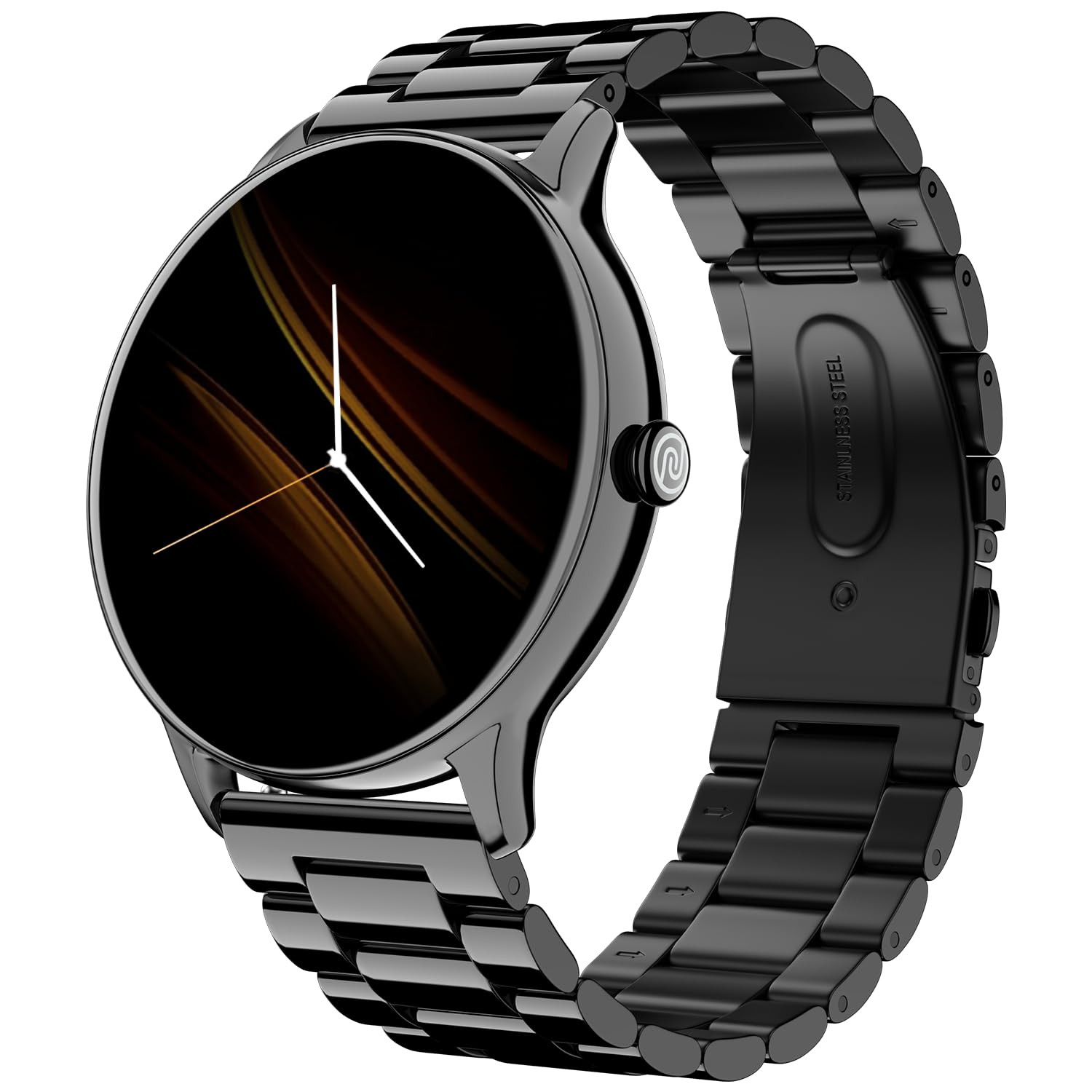 Noise Twist Go Round dial Smartwatch with BT Calling 139 Display Metal Build 100 Watch Faces IP68 Sleep Tracking 100 Sports Modes 247 Heart Rate Monitoring Elite Black