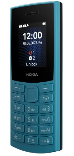 Nokia 106 4G Keypad Phone with 4G Built-in UPI Payments App Long-Lasting Battery Wireless FM Radio  MP3 Player and MicroSD Card Slot  1 Year Replacement Guarantee  Blue
