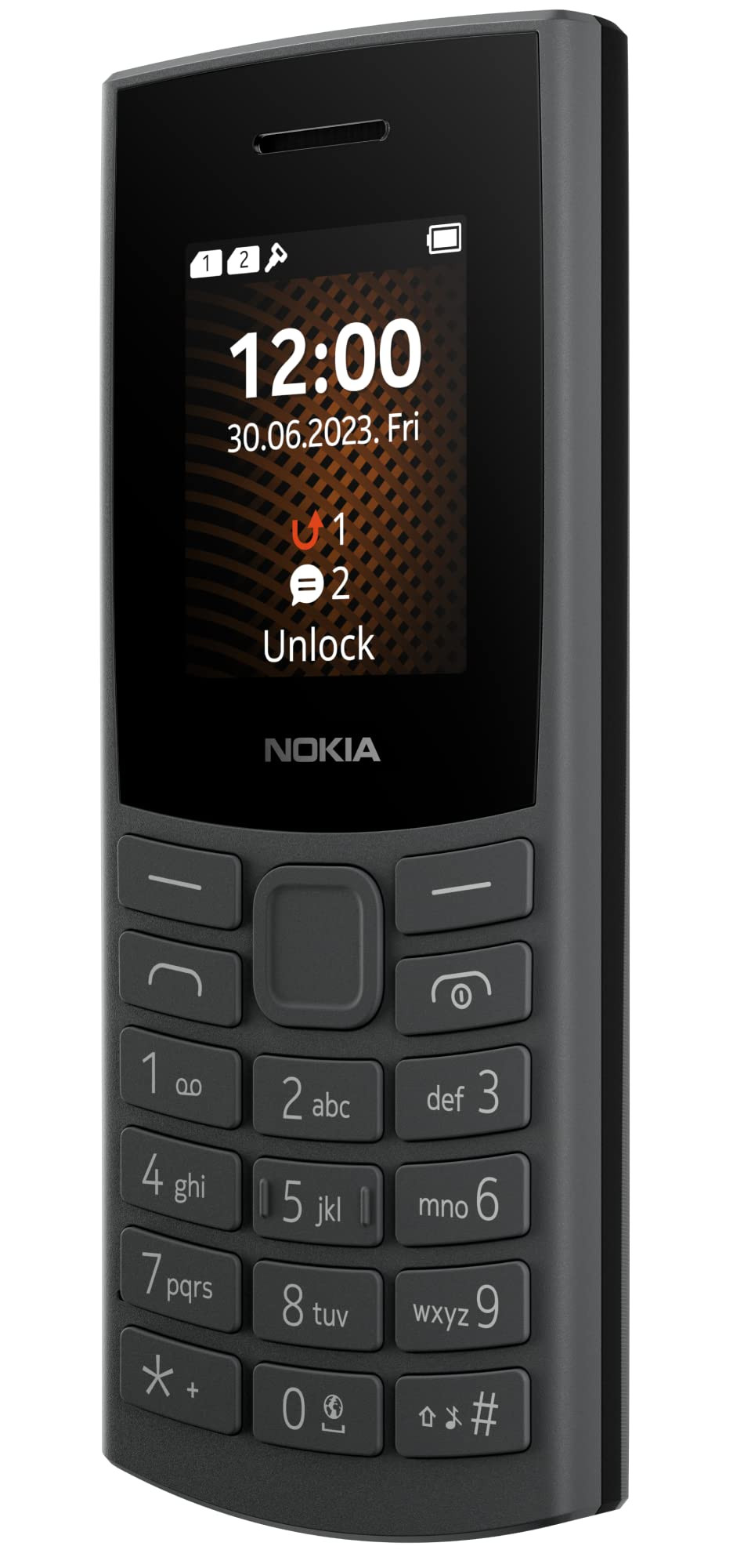 Nokia 106 4G Keypad Phone with 4G Built-in UPI Payments App Long-Lasting Battery Wireless FM Radio  MP3 Player and MicroSD Card Slot  Charcoal