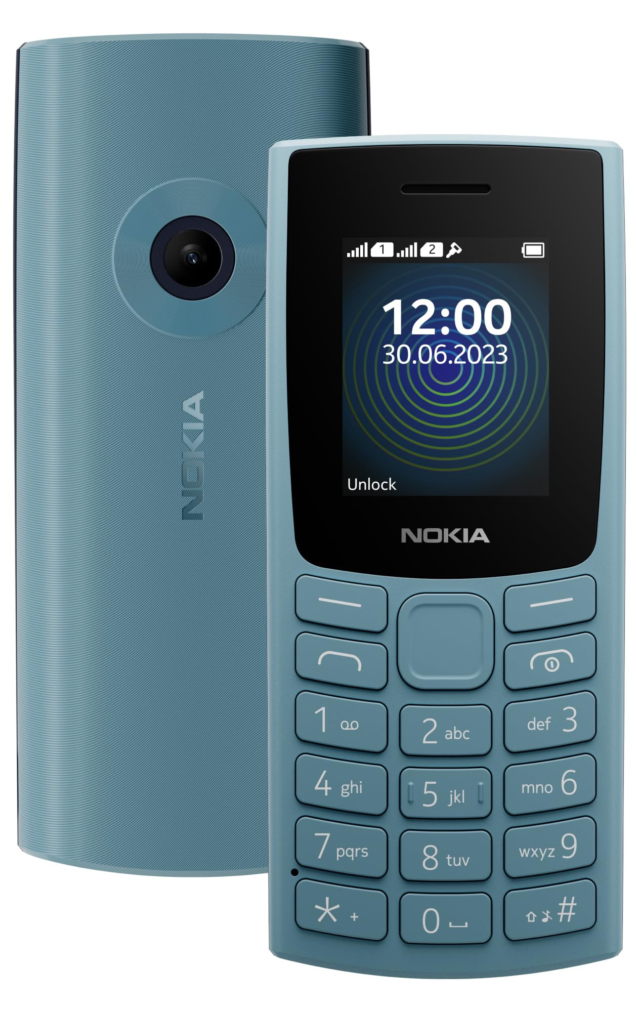 Nokia 110 with Built-in UPI App and Scan  Pay Feature MP3 Player Rear Camera Long-Lasting Battery and Voice Recorder  Blue