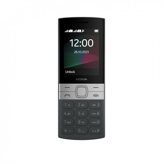 Nokia 150 Dual SIM Premium Keypad Phone | Rear Camera, Long Lasting Battery Life, Wireless FM Radio & MP3 Player and All-New Modern Premium Design | Black