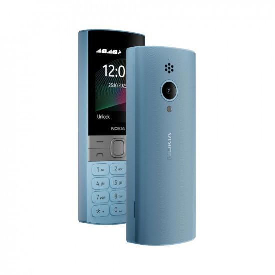 Nokia 150 Dual SIM Premium Keypad Phone | Rear Camera, Long Lasting Battery Life, Wireless FM Radio & MP3 Player and All-New Modern Premium Design | Blue
