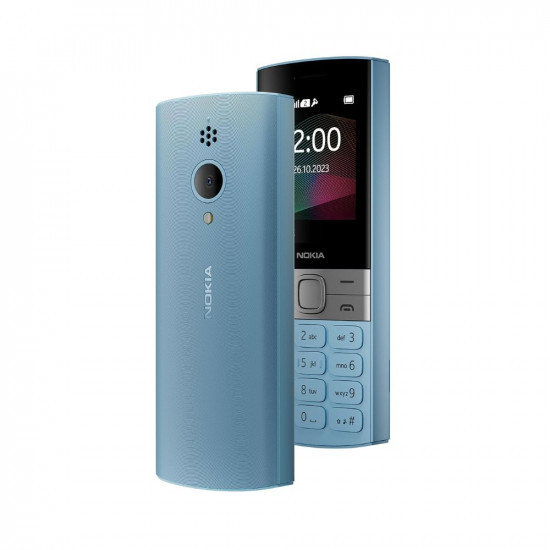 Nokia 150 Dual SIM Premium Keypad Phone | Rear Camera, Long Lasting Battery Life, Wireless FM Radio & MP3 Player and All-New Modern Premium Design | Blue