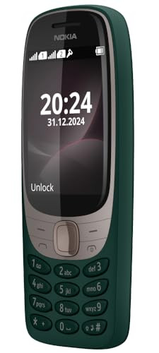 Nokia 6310 Dual SIM Keypad Phone with a 28 Screen Wireless FM Radio and Rear Camera with Flash  1 Year Replacement Guarantee  Green