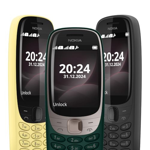 Nokia 6310 Dual SIM Keypad Phone with a 28 Screen Wireless FM Radio and Rear Camera with Flash  1 Year Replacement Guarantee  Green